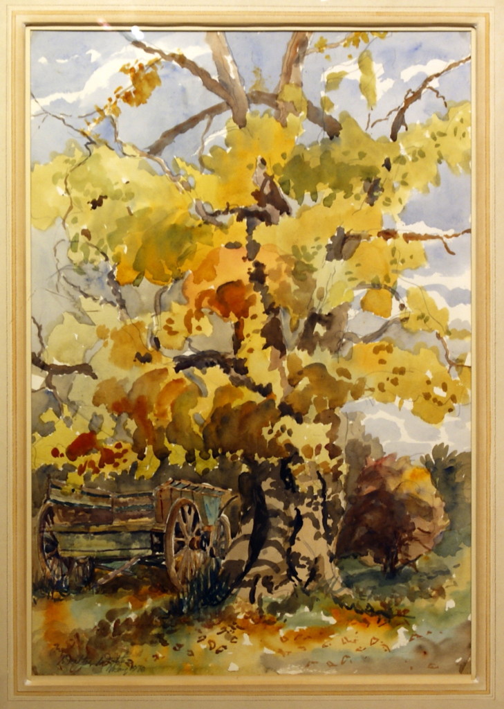 Walter Wotzke Watercolour Autumn in the Adelaide Hills